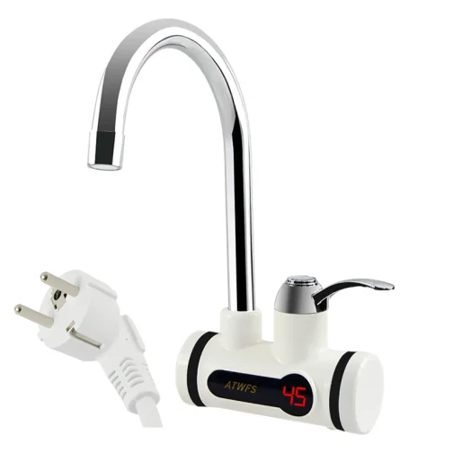 ATWFS Electric Kitchen Water Heater Tap Instant Hot Water Faucet Heater Cold Heating Faucet Tankless Instantaneous Water Heater - Image 9