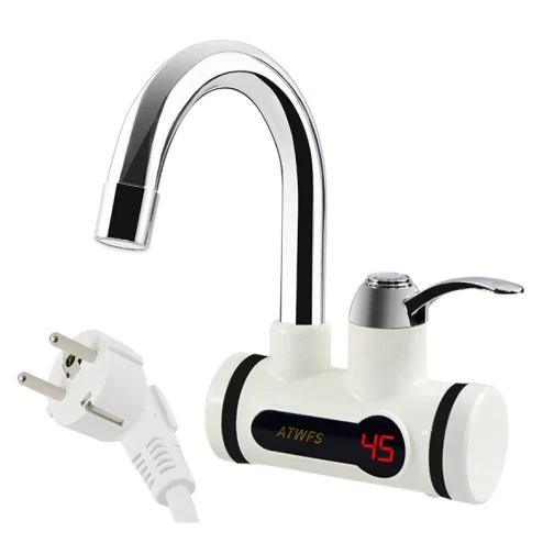 ATWFS Electric Kitchen Water Heater Tap Instant Hot Water Faucet Heater Cold Heating Faucet Tankless Instantaneous Water Heater - Image 10