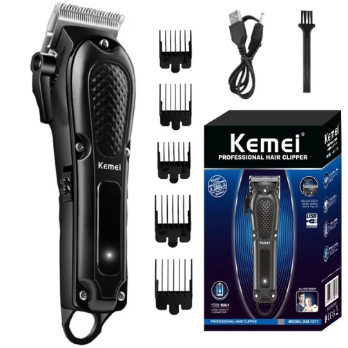 Kemei Professional hair clipper cordless hair trimmer beard for men electric hair cutting kit rechargeable haircut machine - Image 9